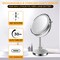 Edge Collections - Silver - Rechargeable LED Makeup Mirror with Magnification and Dimmable Lighting - 1 Piece